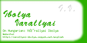 ibolya varallyai business card